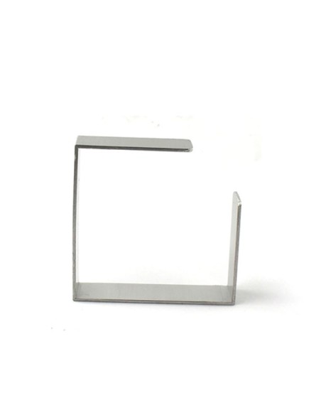 Silver-plated and square bracelet ONE