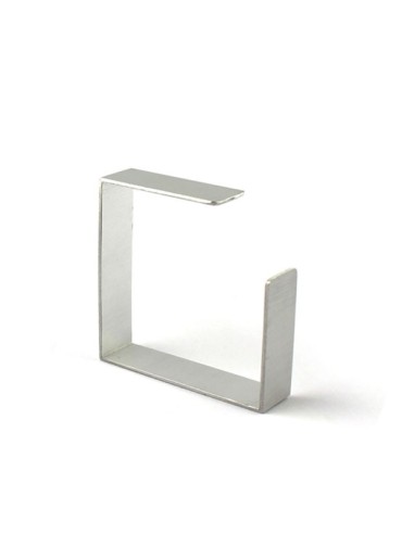 Silver-plated and square bracelet ONE