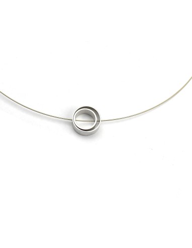 Necklace CIRCULAR silver-plated