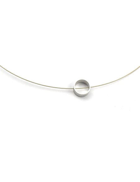 Necklace CIRCULAR silver-plated