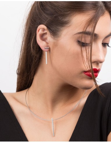PENDIENTES TWO LINEAL EN PLATA