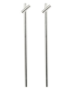 PENDIENTES LARGOS TWO LINEAL EN PLATA