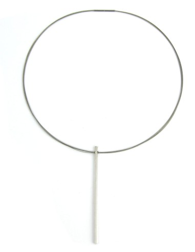 COLLAR LARGOS TWO LINEAL EN PLATA