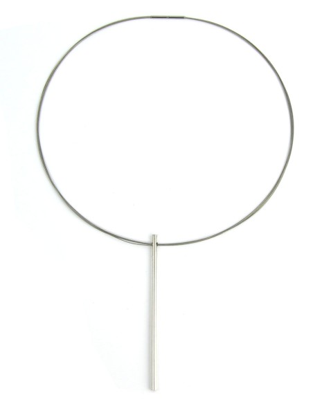 COLLAR LARGOS TWO LINEAL EN PLATA