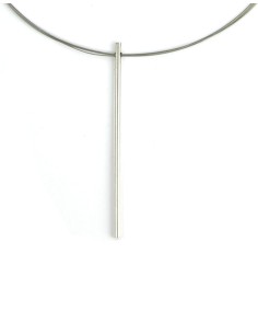 COLLAR LARGOS TWO LINEAL EN PLATA 2