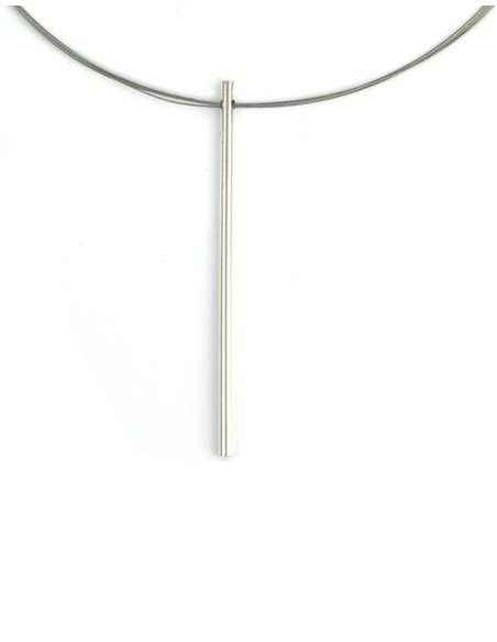 COLLAR LARGOS TWO LINEAL EN PLATA