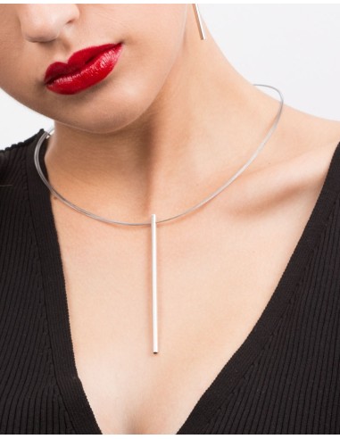 COLLAR LARGOS TWO LINEAL EN PLATA