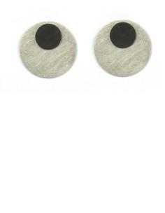 PENDIENTES CIRCULAR TWO EN PLATA