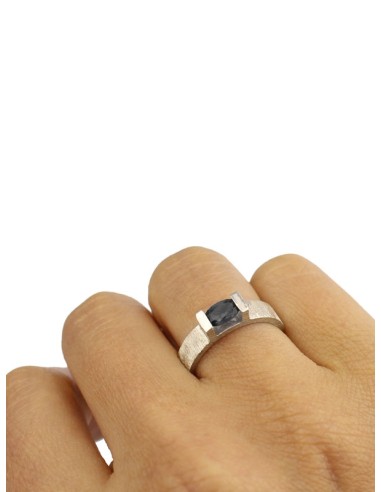 THREE Anillo Onix Negro
