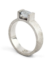 THREE Anillo Topacio Blanco 2