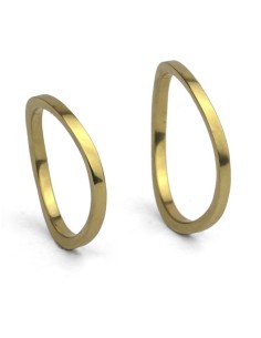 ALIANZAS ORO AMARILLO CURVADAS