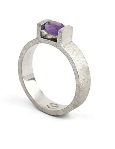 THREE Anillo Amatista