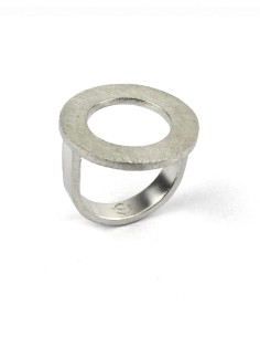 ANILLO CIRCULAR TWO PLATA