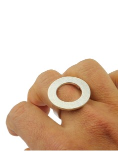 ANILLO CIRCULAR TWO PLATA 2