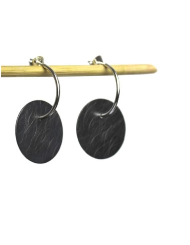 PENDIENTES AROS EN PLATA, PLATA NEGRA O ORO LAMINADO