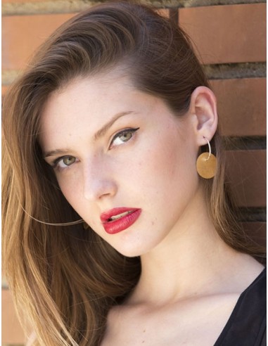 PENDIENTES AROS EN PLATA, PLATA NEGRA O ORO LAMINADO