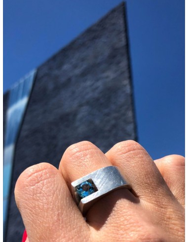 SIX CON TOPACIO AZUL