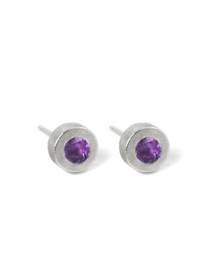 PENDIENTES DOTS IN PURPLE