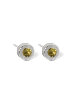 PENDIENTES DOTS IN YELLOW