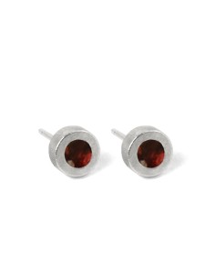 PENDIENTES DOTS IN  RED