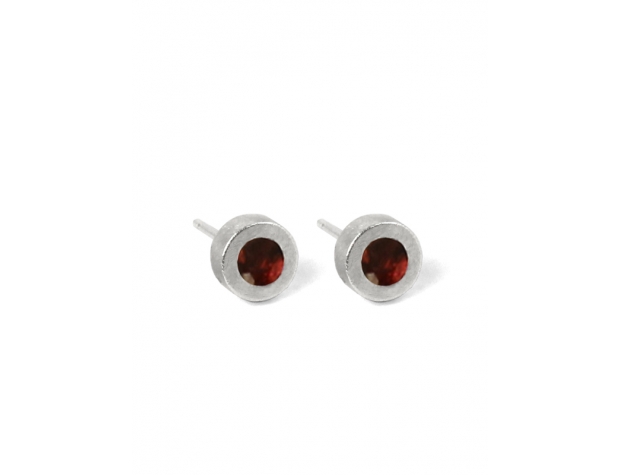 PENDIENTES DOTS IN RED