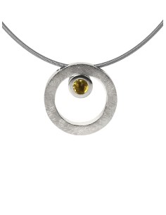 Collar CIRCULAR TWO in COLOURS yellow