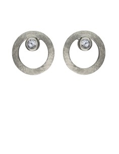 Pendientes CIRCULAR TWO in COLOURS white
