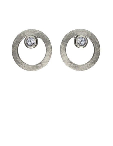 Pendientes CIRCULAR TWO in COLOURS white