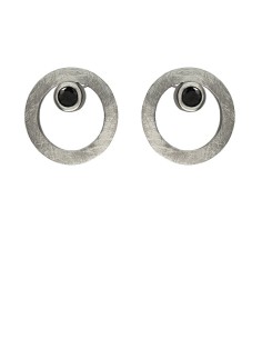 Pendientes CIRCULAR TWO in COLOURS black