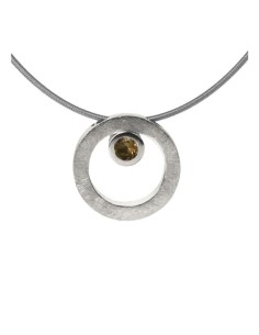 Collar CIRCULAR TWO in COLOURS brown
