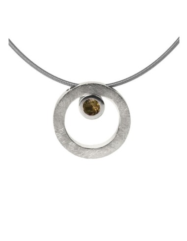 Collar CIRCULAR TWO in COLOURS brown