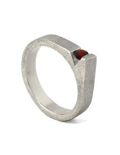 ANILLO VENUS en PLATA CON AMATISTA