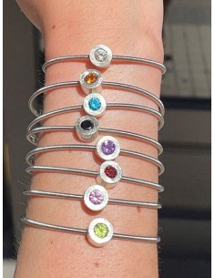 Pulsera DOTS in white 2