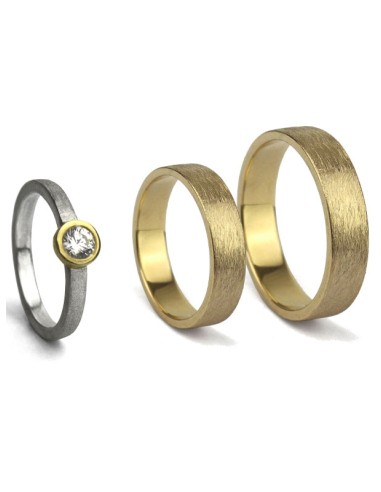 ANILLO DUO ORO AMARILLO