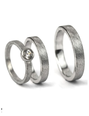 ANILLO DUO ORO BLANCO