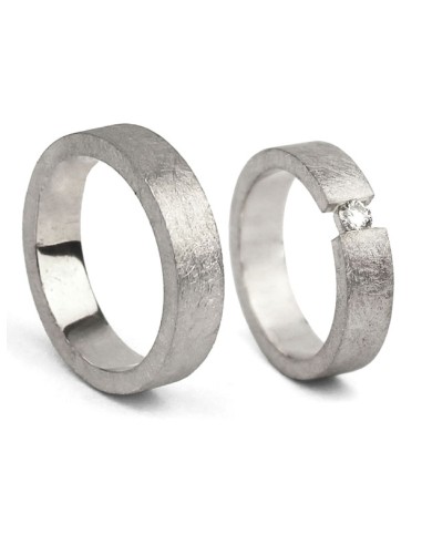 ANILLO STAR ORO BLANCO