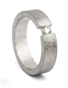 ANILLO STAR ORO BLANCO