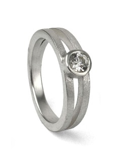 ANILLO TWO ORO BLANCO