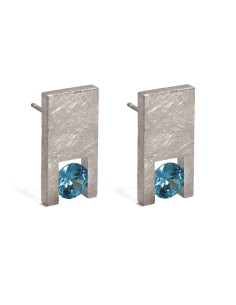 PENDIENTES SIX TOPACIO AZUL