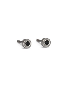 PENDIENTES BEBÉ ORO BLANCO Y DIAMANTE