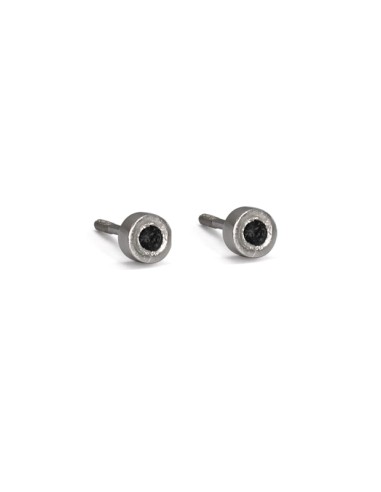 PENDIENTES BEBÉ ORO BLANCO Y DIAMANTE