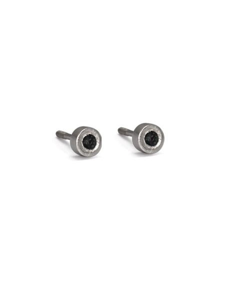 PENDIENTES BEBÉ ORO BLANCO Y DIAMANTE