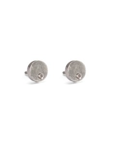 PENDIENTES BEBÉ ORO BLANCO Y DIAMANTE