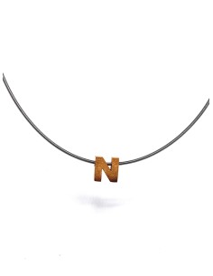 COLLAR INICIAL ORO AMARILLO
