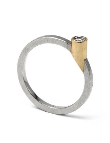 ANILLO STAR ORO COMBINADO