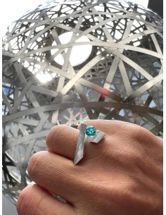 ANILLO NINE TOPACIO AZUL 2