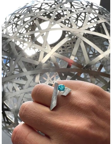 ANILLO NINE TOPACIO AZUL