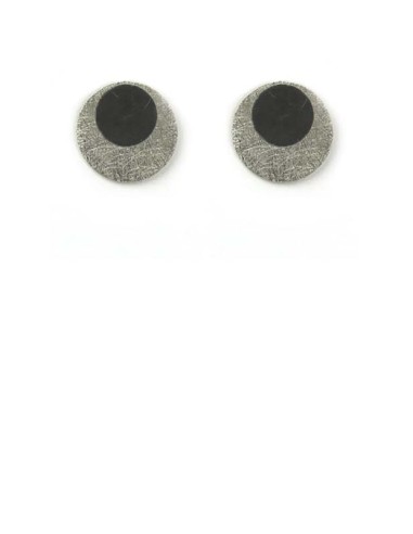 PENDIENTES CIRCULAR TWO EN PLATA