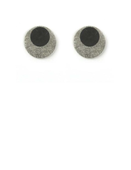PENDIENTES CIRCULAR TWO EN PLATA