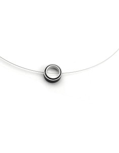Necklace CIRCULAR silver-plated